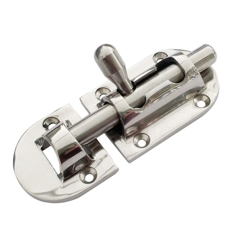 NRC&XRC 316 SS Heavy Duty 3-5/8" (90MM) Locker Latch Slide Barrel Bolt for Boat Window/Door/Hatch - Image 4